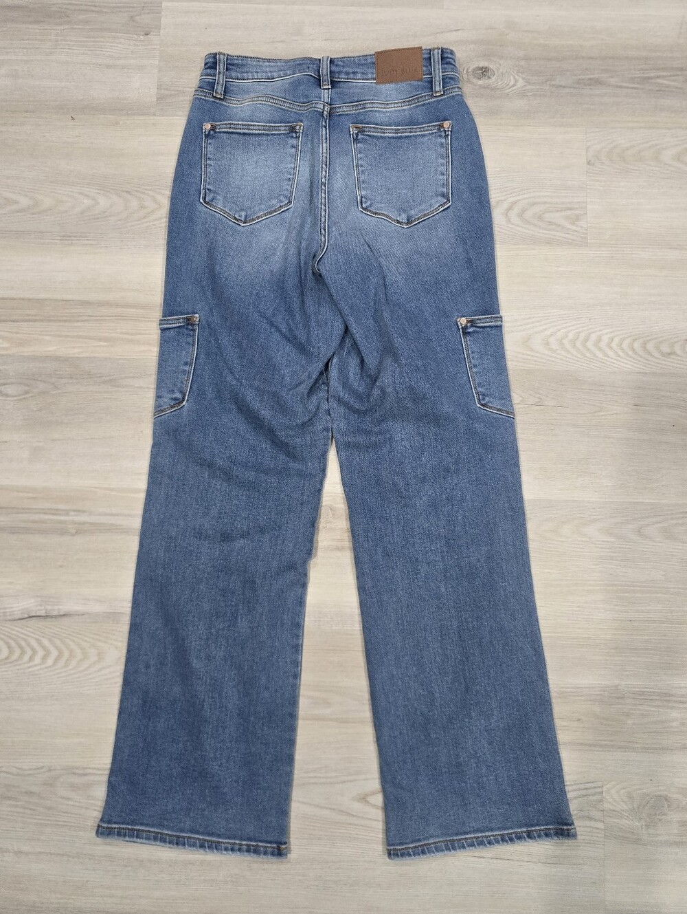 Judy Blue High Waist 90's Cargo Straight Denim Jeans Size 9/29 NWOT - Picture 5 of 6